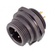 Герметичний роз'єм E10T-P6-PWB панельна вилка на гайку