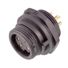 Герметичний роз'єм E10T-S6-PWB панельна розетка на гайку