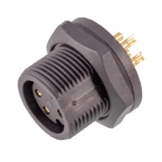 Герметичний роз'єм E10T-S6-PWF панельна розетка на гайку