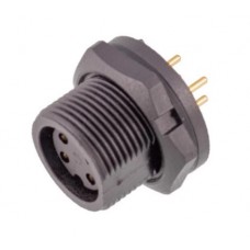 Герметичний роз'єм E10T-S7-PPF панельна розетка на гайку