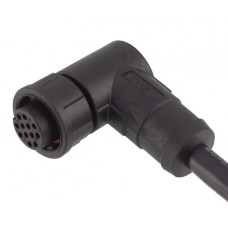 Герметичний роз'єм E10B-S10-MWD-1PV кутова кабельна розетка