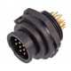 Герметичний роз'єм E10B-P12-PWB панельна вилка на гайку
