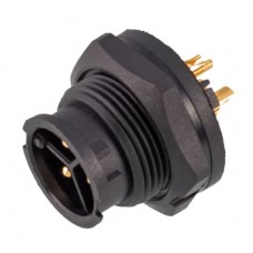 Герметичний роз'єм E10B-P10-PWF панельна вилка на гайку