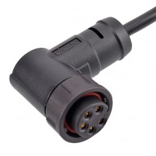 Герметичний роз'єм E13B-S7-MWD-1PV кутова кабельна розетка