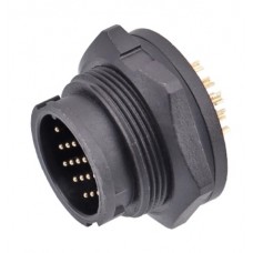 Герметичний роз'єм E13B-P4-PWF панельна вилка на гайку