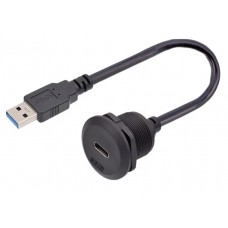 Роз'єм CAZN Type-C/USB EP - F T3 - PWF / M U3 - NWA - 1 PV - S