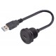 Роз'єм CAZN Type-C/USB EP - F T3 - PWF / M U3 - NWA - 1 PV - S