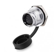 Герметичний роз'єм DH-20-J12SX-03-101A панельна розетка на гайку