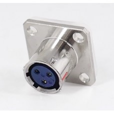 Роз'єм байонетний FQN-12-3ZK приладова розетка, 10 А