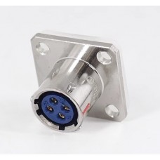 Роз'єм байонетний FQN-12-4ZK приладова розетка, 5 А