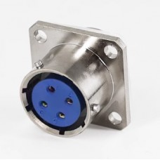 Роз'єм байонетний FQN-18-4ZK приладова розетка, 10 А