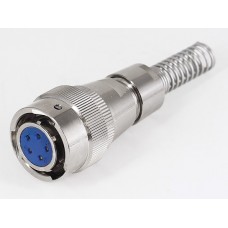 Роз'єм байонетний FQN-18-5TK-10 кабельна розетка, 10 А