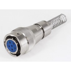 Роз'єм байонетний FQN-18-6TK-10 кабельна розетка, 10 А