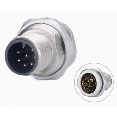 Герметичний роз'єм LM-12-C08SX-03-101 панельна вилка на гайку
