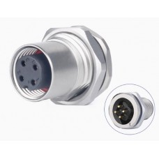 Герметичний роз'єм LM-12-J04SX-03-102 панельна розетка на гайку