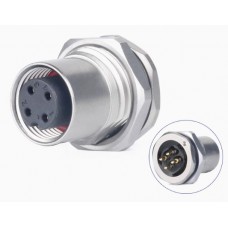 Герметичний роз'єм LM-12-J04SX-03-103 панельна розетка на гайку