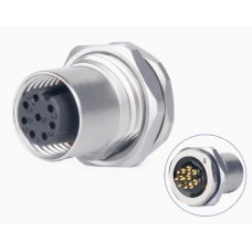 Герметичний роз'єм LM-12-J08SX-03-103 панельна розетка на гайку