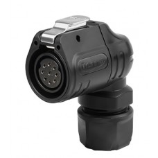 Герметичний роз'єм LP-20-J09PE-02-013A кутова кабельна розетка