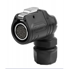 Герметичний роз'єм LP-20-J14PE-01-013A кутова кабельна розетка