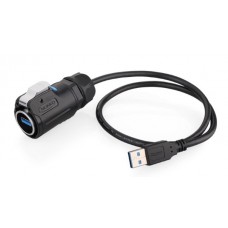 Герметичний роз'єм USB 3.0 - LP-24-USB3-MP-MP-0D5M-001