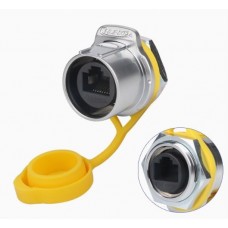 Герметичний роз'єм RJ45 LP-24-J/RJ45/213/SX-43-102A панельна розетка на гайку