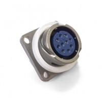 Роз'єм байонетний FQ18-10ZK приладова розетка, 3 А