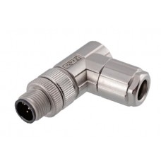 Герметичний роз'єм M12-P12A-GWD-P9 кутова кабельна вилка