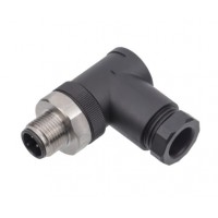Герметичний роз'єм M12-P8A-BXG-P7 кутова кабельна вилка