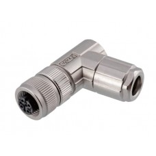 Герметичний роз'єм M12-S8A-GWD-P9 кутова кабельна розетка