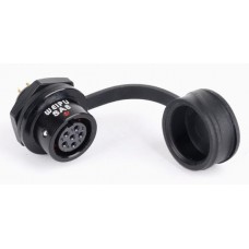 Роз'єм Weipu SA812/S6 панельна розетка на гайку