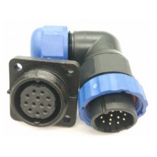 Роз'єм герметичний SZC21 12P-M-TA-FL4 12pin, 5 А