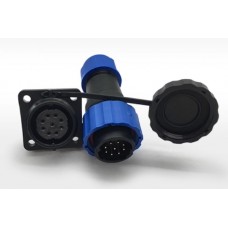 Роз'єм герметичний SZC21 9P-M-FK 9pin, 5 А