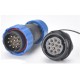 Роз'єм герметичний SZC28 12P-M-FB 12pin, 10 А