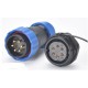 Роз'єм герметичний SZC28 6P-M-FB 6pin, 25 А