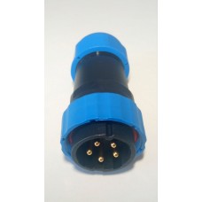 Роз'єм герметичний SZC28 5P-M-FB 5pin, 25 А