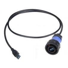 Герметичний роз'єм USB3.0 - YM24-USB3-MP-MP-0D5M-001