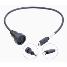 Герметичний роз'єм Type-C YU-TYPEC-MP-MTC-0D5M-001 кабельна вилка