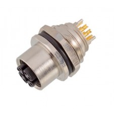 Гніздо М12 для монтажу на панель