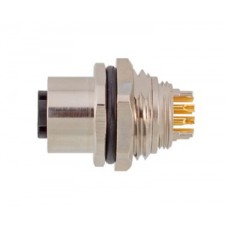 Гніздо М12 для монтажу на панель