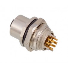 Гніздо М12 для монтажу на панель