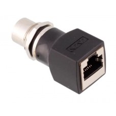 Перехідник М12 "мама" для RJ45, 180°