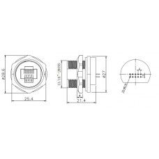 Розетка RJ45 E13T - F R6 - PPF