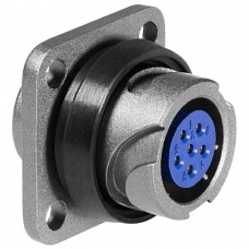 Роз'єм байонетний FQ14-6ZK приладова розетка, 3 А