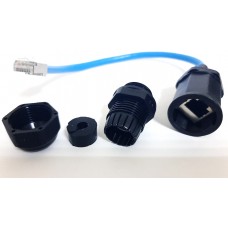 Роз'єм герметичний SZC-22 RJ-45 IP68 кабельна розетка