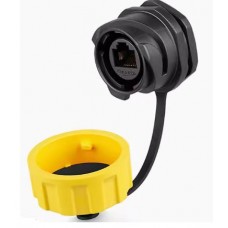 Герметичний роз'єм RJ45 YM-24-J/RJ45/213/SX-42-101 панельна розетка на гайку