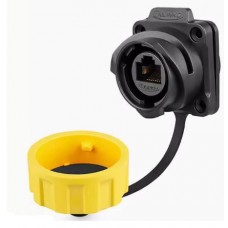 Герметичний роз'єм RJ45 CAT6 YM-24-J/RJ45/213/SX-42-402 панельна розетка