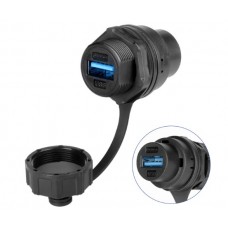 Герметичний роз'єм USB YT-USB3-JSX-29-003 панельна розетка на гайку
