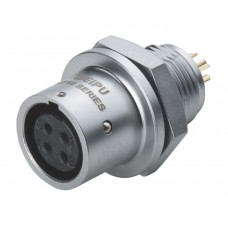 Роз'єм Weipu SF1012/S4 панельна розетка на гайку