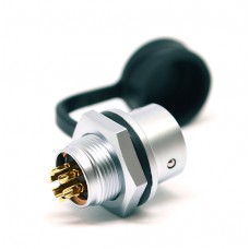 Роз'єм Weipu SF1212/S6 панельна розетка на гайку