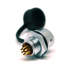 Роз'єм Weipu SF1212/S9 панельна розетка на гайку